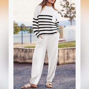 Pretty garden sweater and sweater pants set